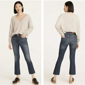 J. Crew Women's 25 Tall 9" Billie Mid-Rise Demi-Boot Crop Jean Lantern Wash NWT